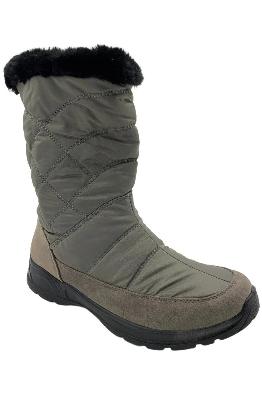 Easy Dry Women's Cuddle Boot Gray/Nylon/Lined - Extra Wide